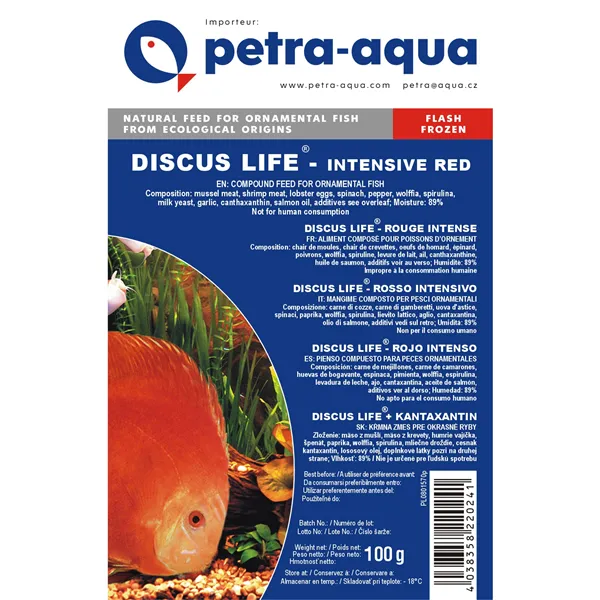 Petra-Aqua Mražený pro terčovce na vybarvení 100g - BLISTR
