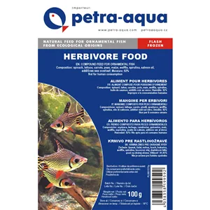 Petra-Aqua Mražené krmivo pro rostlinožravé 100g - BLISTR Petra-Aqua Mražené krmivo pro rostlinožravé 100g - BLISTR