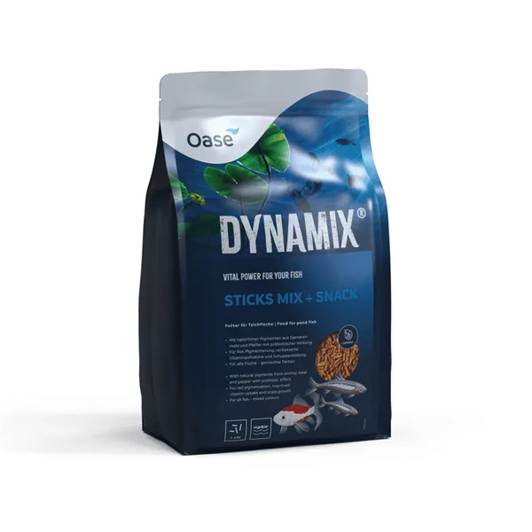 Oase krmivo DYNAMIX Stickls Mix+Snack 8L