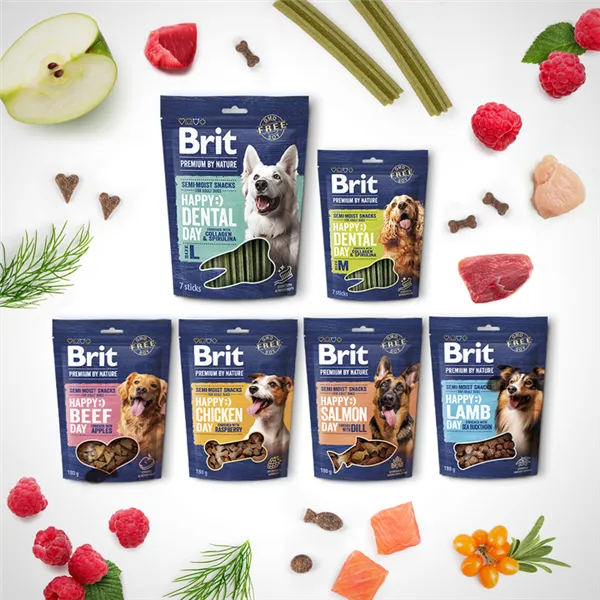 Brit Premium by Nature Dog Semi-moist Snacks Lamb with Sea Buckthorn 180 g 